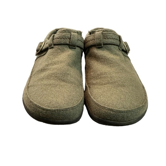 Merrell Olive Green Encore Kassie Wool Slip-on Buckle Clog - Picture 2 of 9